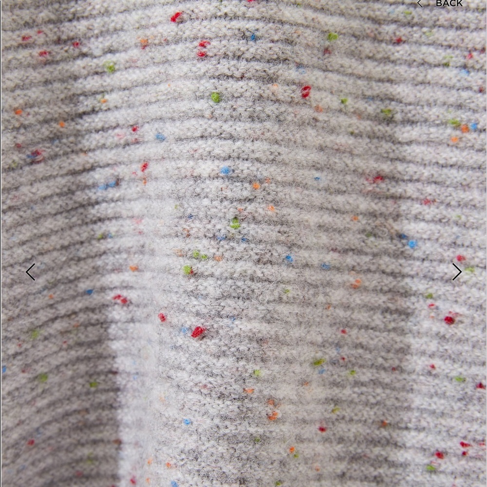 LOFT Flecked Cowl Neck Tunic Sweater - Picture 3 of 3
